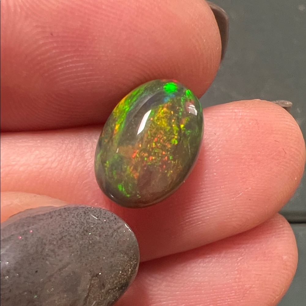 Gorgeous Ethiopian Black Opal w/ Vibrant Full Spectrum Fire 🔥 Loose Gemstone